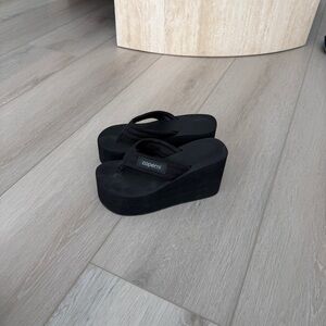 Coperni Black Platform Sandals